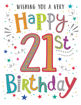 Picture of HAPPY 21ST BIRTHDAY CARD